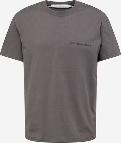 Marškinėliai 'Institutional' iš Calvin Klein Jeans, spalva – tamsiai pilka / juoda, Prekių apžvalga