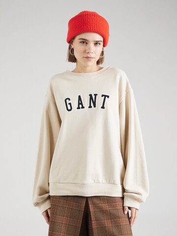 Sweat-shirt GANT en beige : devant