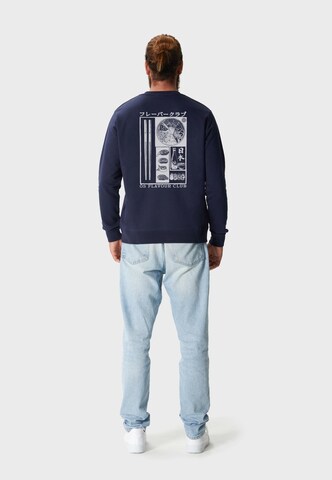 Oldskull Sweatshirt 'Asian Flavour Club Umami' in Blauw