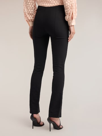 Coupe slim Pantalon MOTIVI en noir