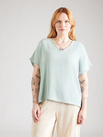 zaļš ONLY Carmakoma Blūze 'CARMETTA': no priekšpuses