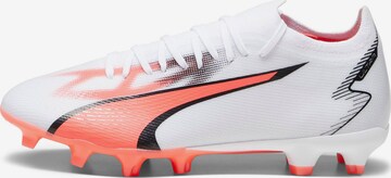 Chaussure de foot 'Ultra Match' PUMA en blanc : devant