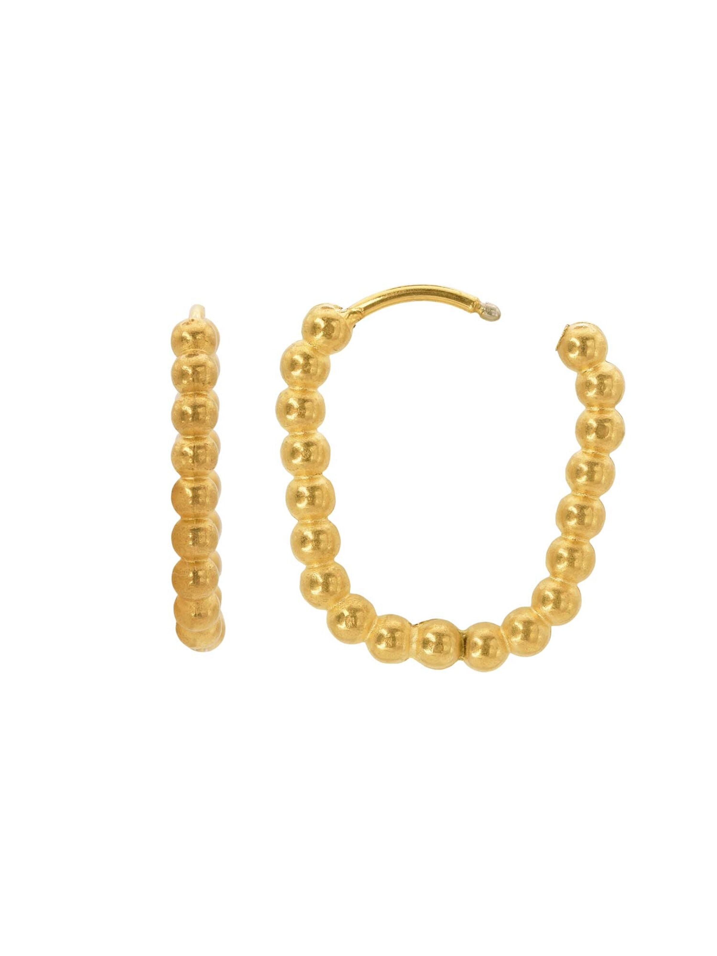 Heideman Oorbel 'Linus' in Goud: voorkant