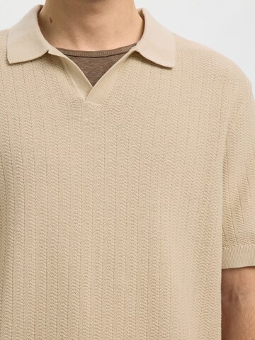 SELECTED - Jersey 'SLHMattis' en beige