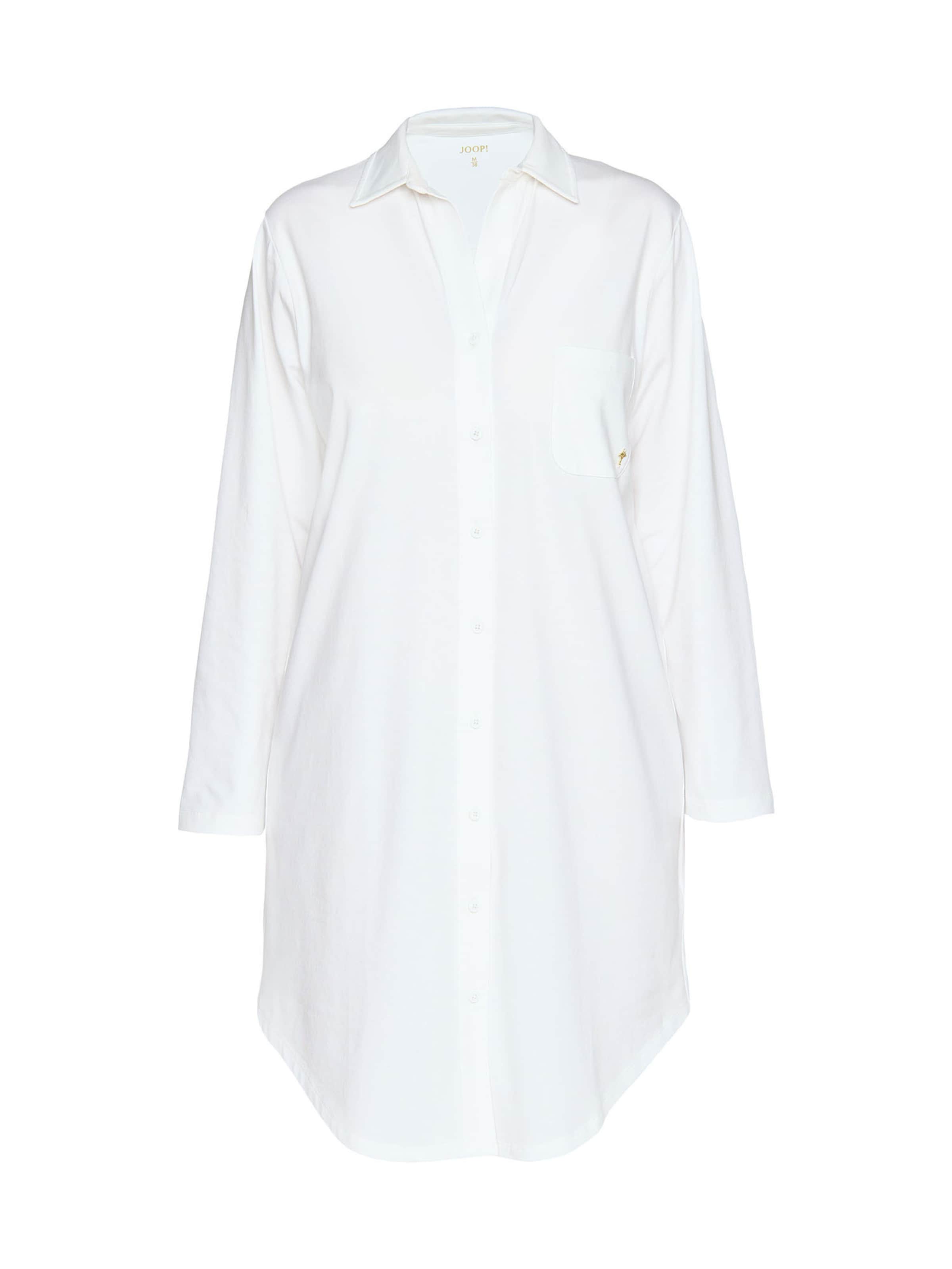 JOOP! Nachthemd ' Loungewear ' in Wit: voorkant