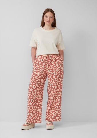 Loosefit Pantalon QS en orange : devant