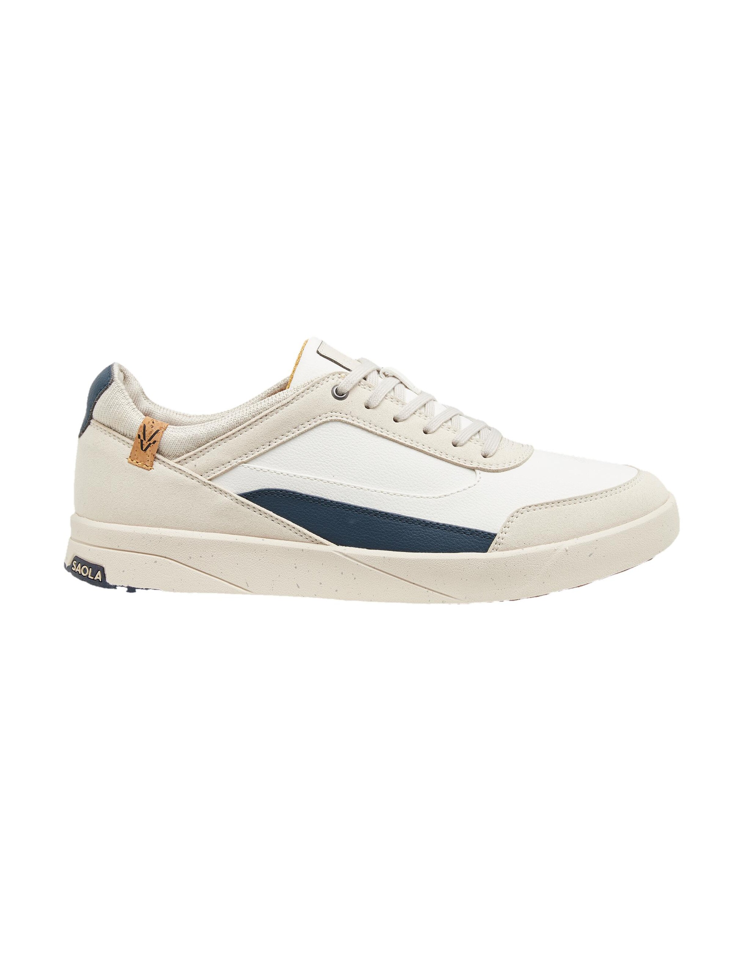 SAOLA Schnürschuh 'Quito M White Navy'‌ in Blau: Vorderseite