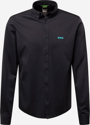 BOSS Green - Regular Fit Camisa 'Motion' em azul: frente