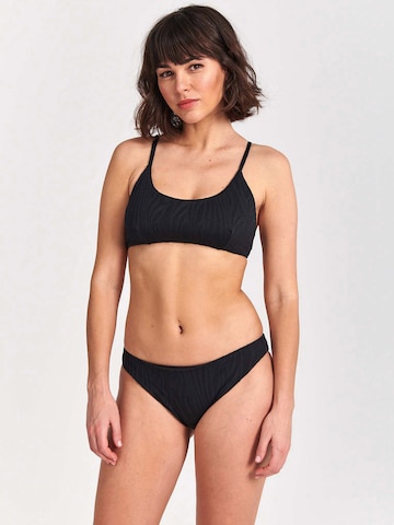 Shiwi Bustier Bikini 'LOU' in Zwart: voorkant