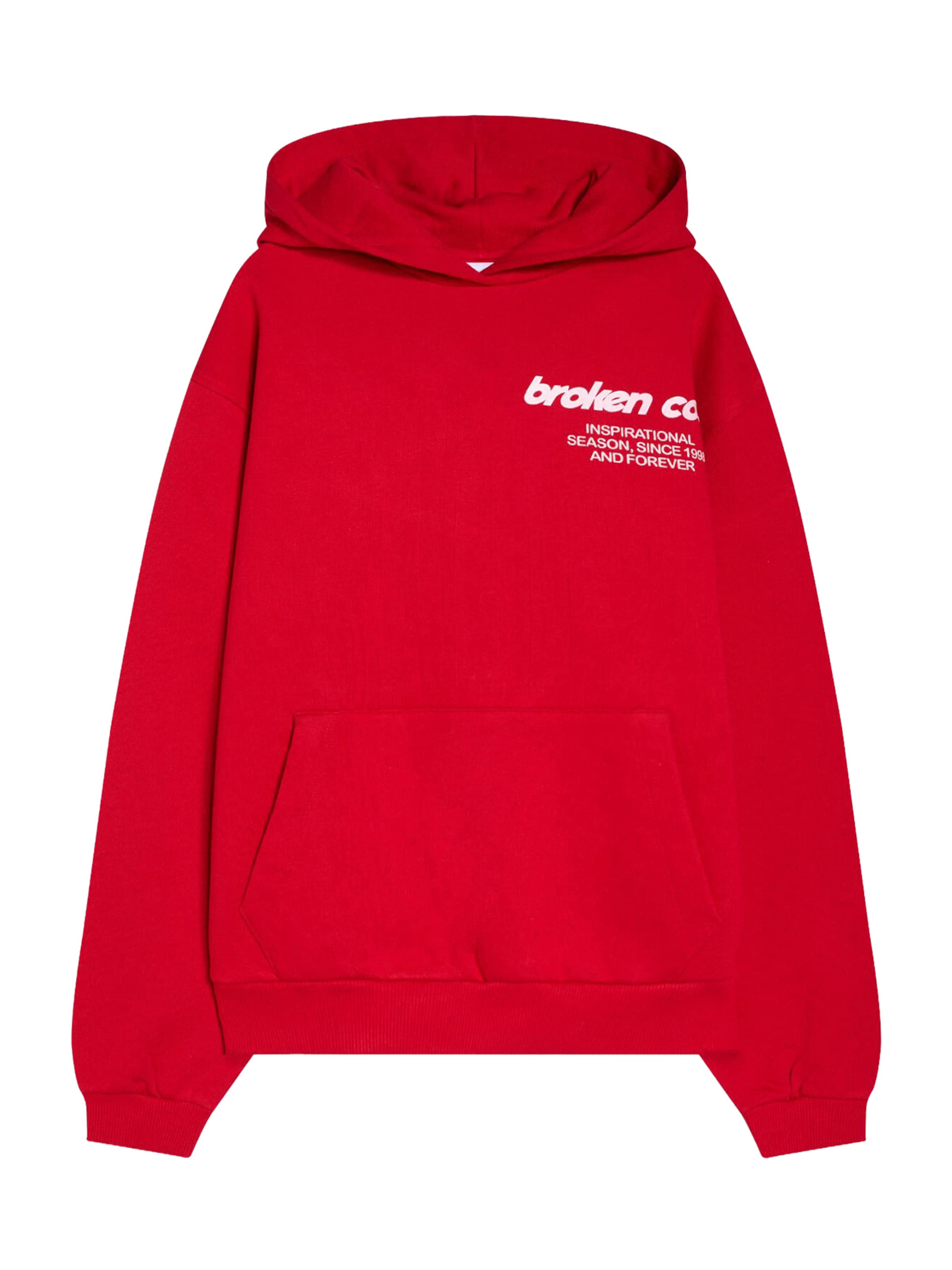 Bershka Sweatshirt i röd: framsida