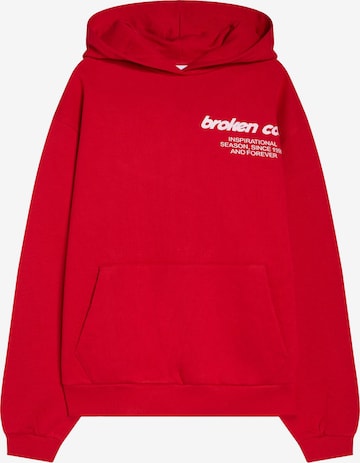 Felpa di Bershka in rosso: frontale