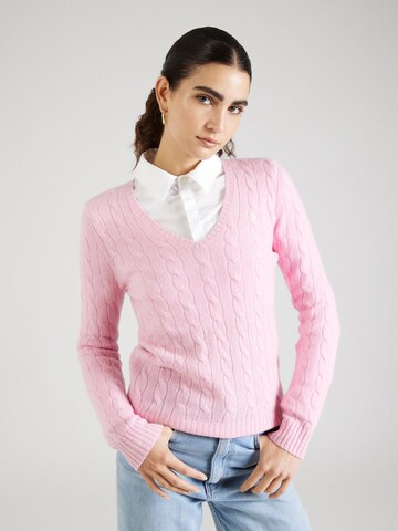 Polo Ralph Lauren Sweter 'KIMBERLY' w kolorze różowy: przód