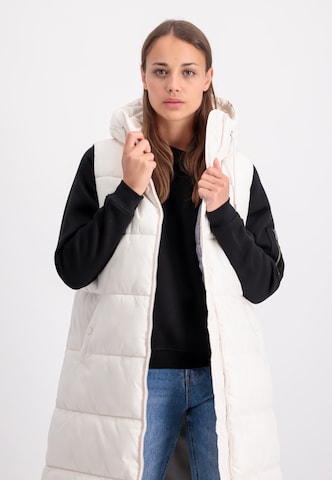 Gilet di ALPHA INDUSTRIES in bianco: frontale