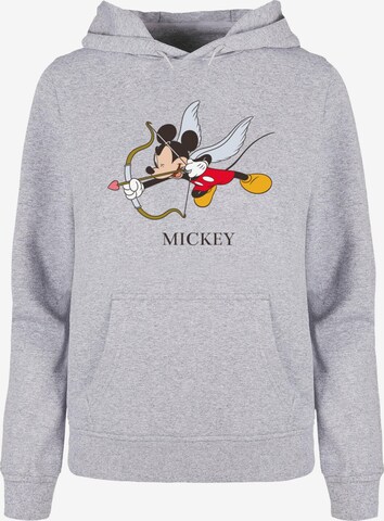 ABSOLUTE CULT Sweatshirt 'Mickey Mouse - Love Cherub' in Grau: predná strana
