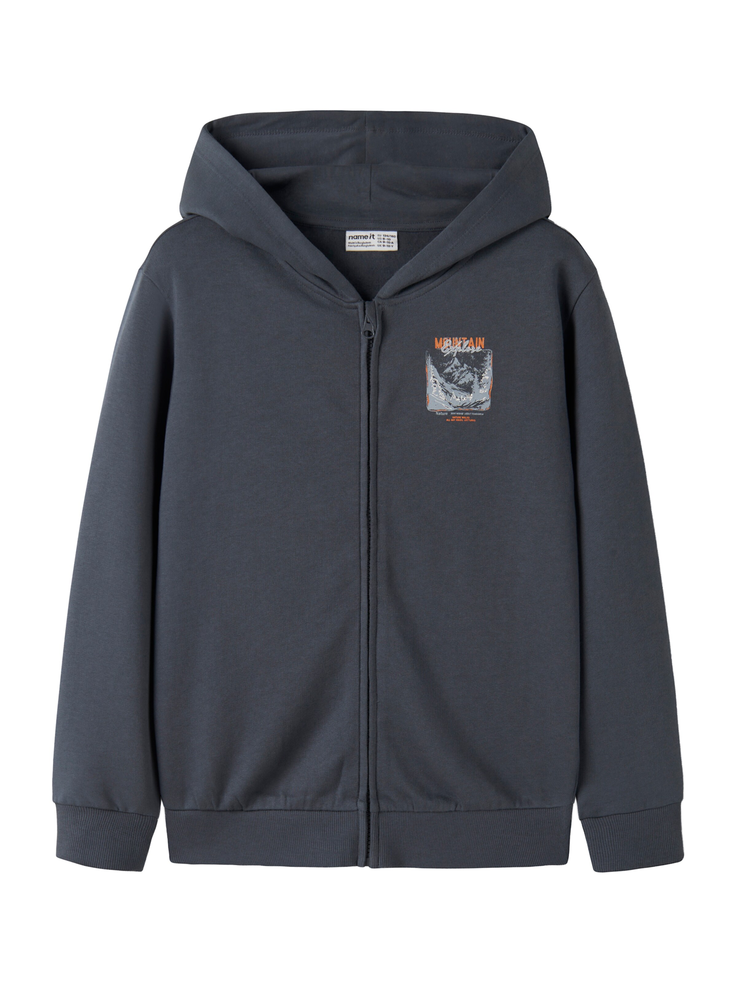 NAME IT Zip-Up Hoodie 'NKMVOLTINUS' in Blue: front