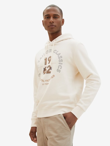 Sweat-shirt TOM TAILOR en blanc