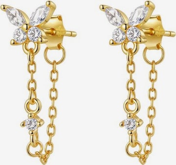 Boucles d'oreilles 'Blossom' Hey Happiness en or : devant