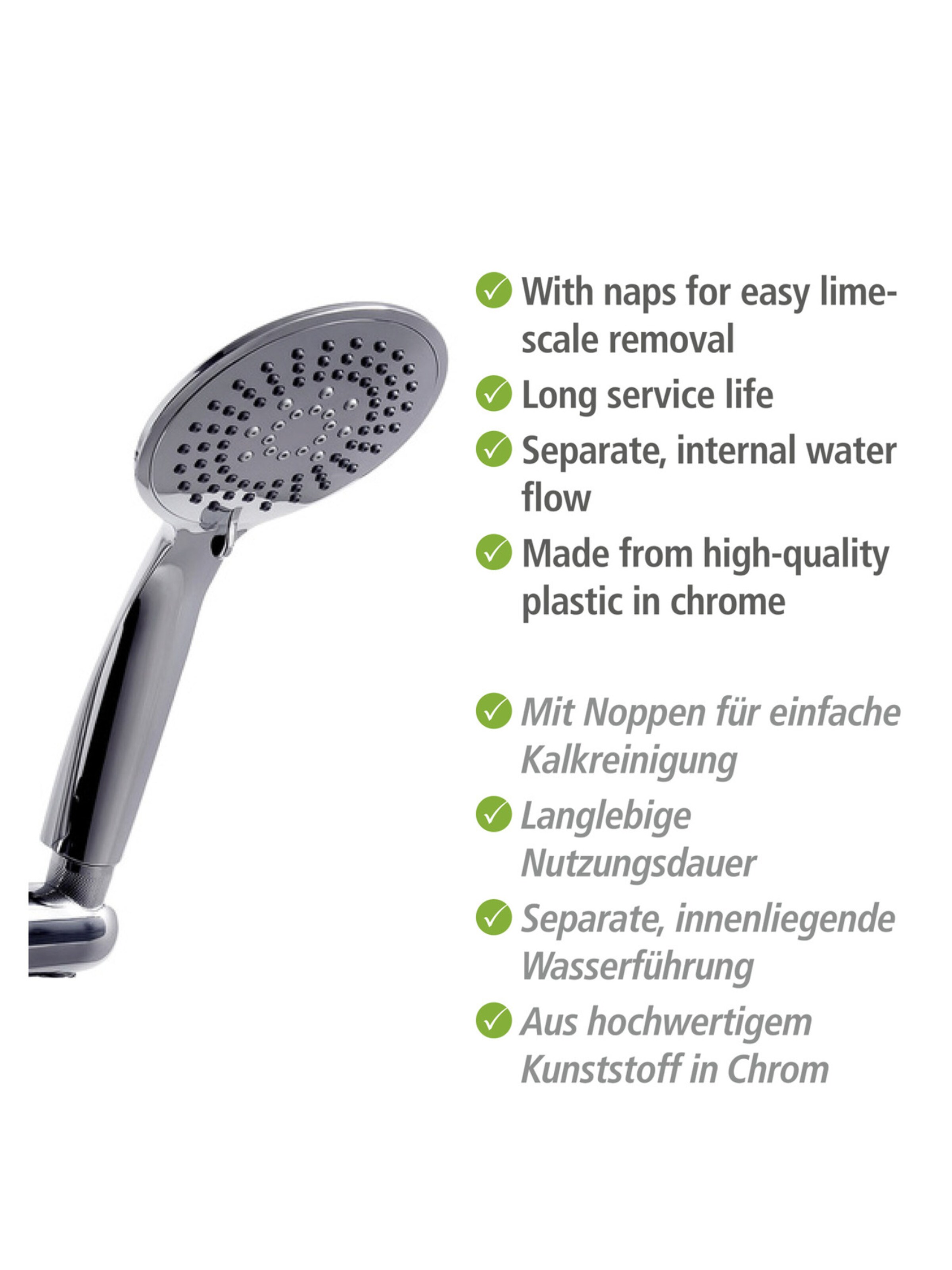Wenko Shower Accessories 'Young' in Silver