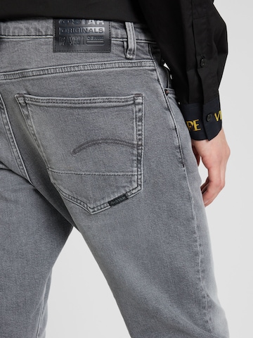 G-Star RAW Slimfit Jeans '3301' i grå