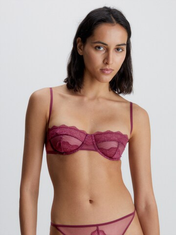 Calvin Klein Underwear Bra 'Black' in Purple: front