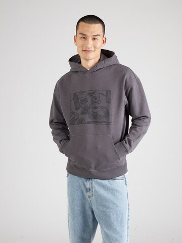 SCOTCH & SODA Sweatshirt 'JOE JONAS X SCOTCH SODA' in Grijs: voorkant