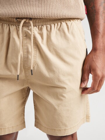 QUIKSILVER Regular Sports trousers 'TAXERWS' in Beige