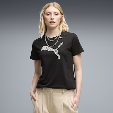 T-shirt PUMA en noir : devant