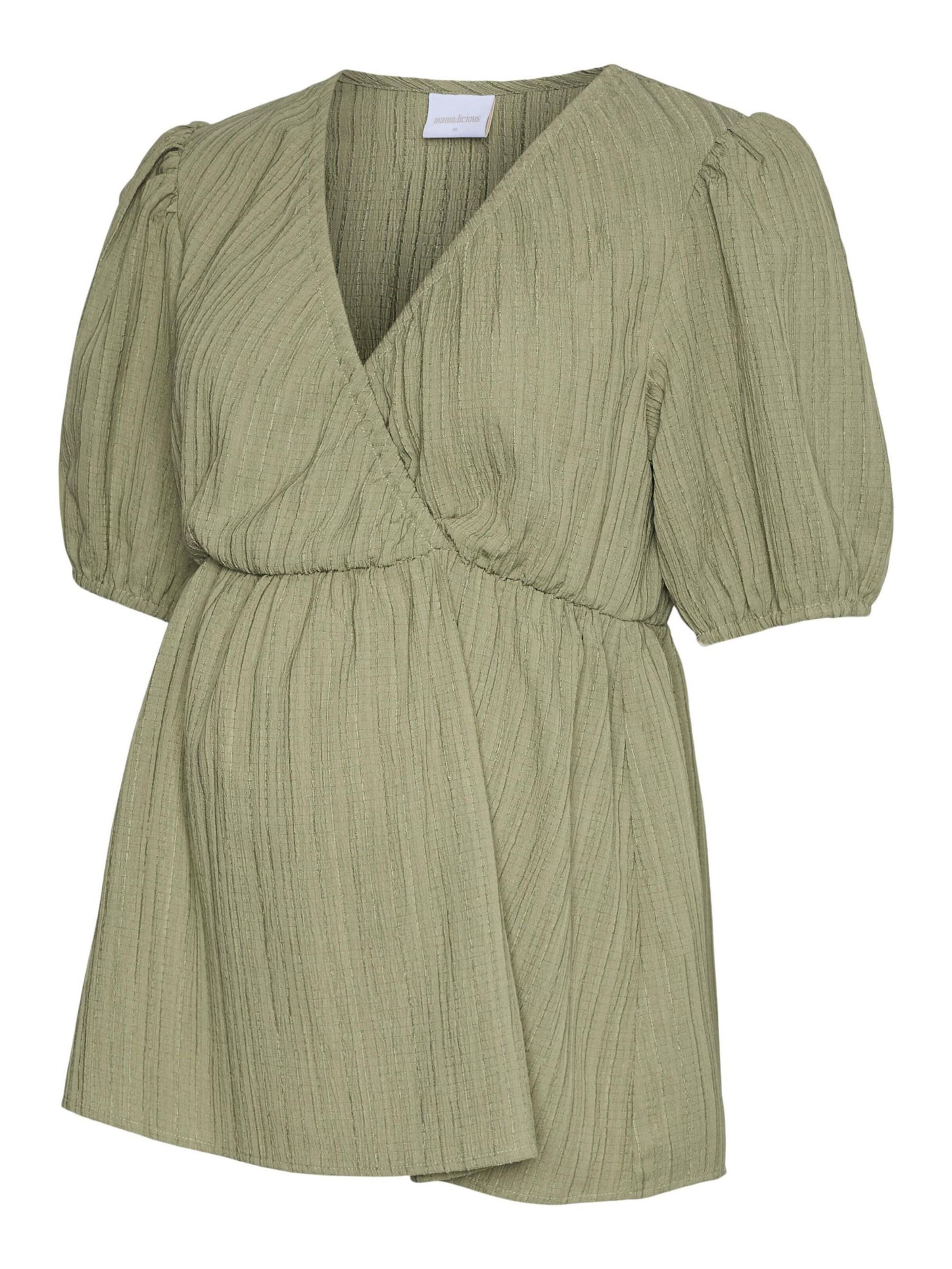 MAMALICIOUS - Blusa en verde: frente