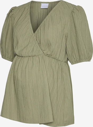 Camicia da donna di MAMALICIOUS in verde: frontale