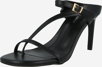 GLAMOROUSSandale - crna boja: prednji dio