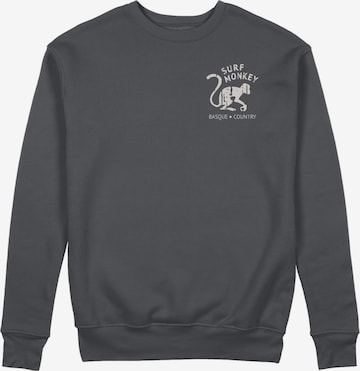 Sweat-shirt Surf Monkey en gris : devant