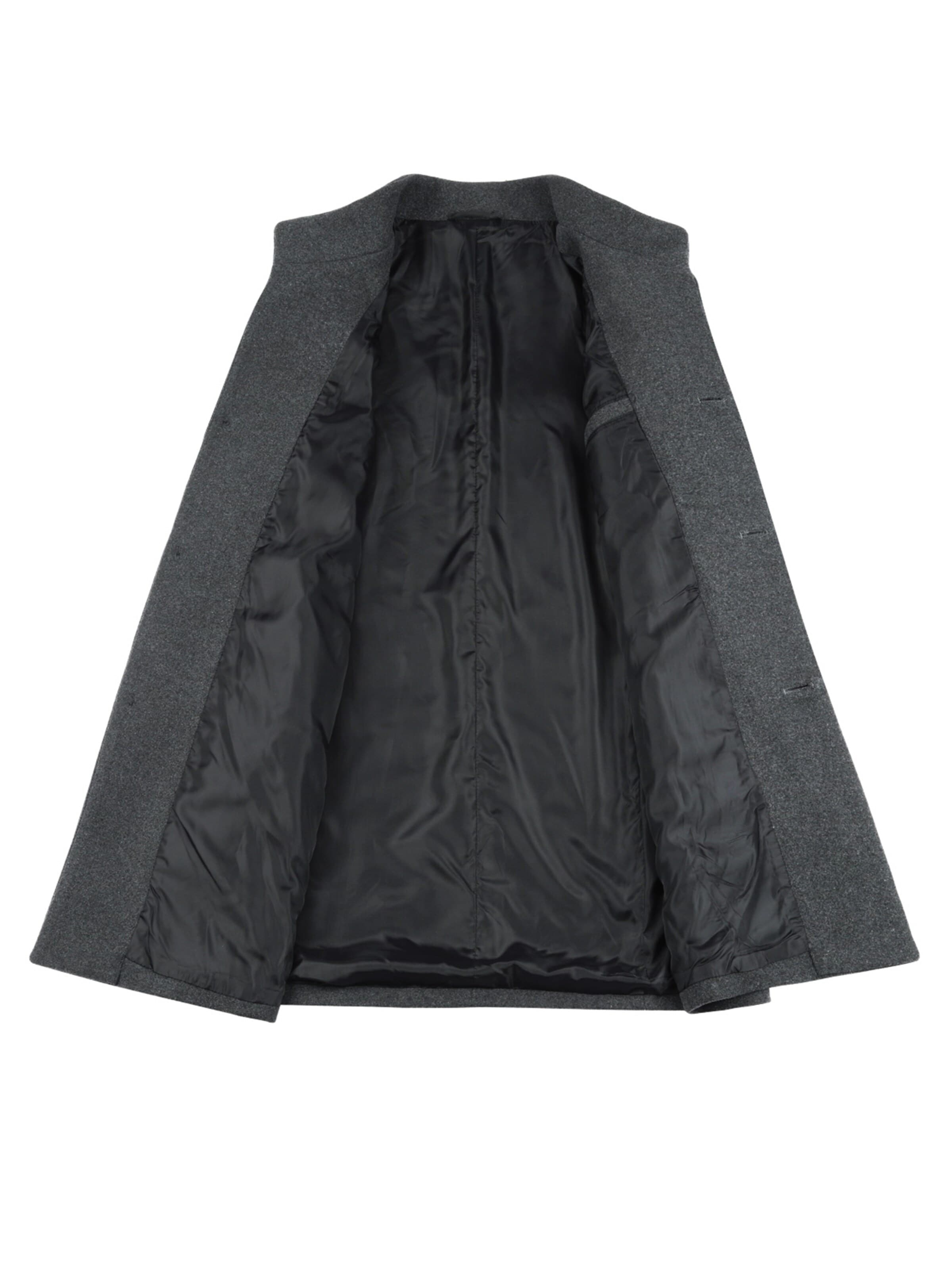 ALLTHEMEN Winter Coat 'Tuchfühlung' in Grey