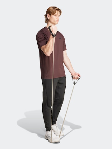 T-Shirt fonctionnel 'Train Essentials Feelready' ADIDAS PERFORMANCE en marron