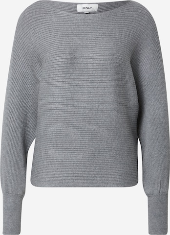 Pull-over 'Adeline' ONLY en gris : devant