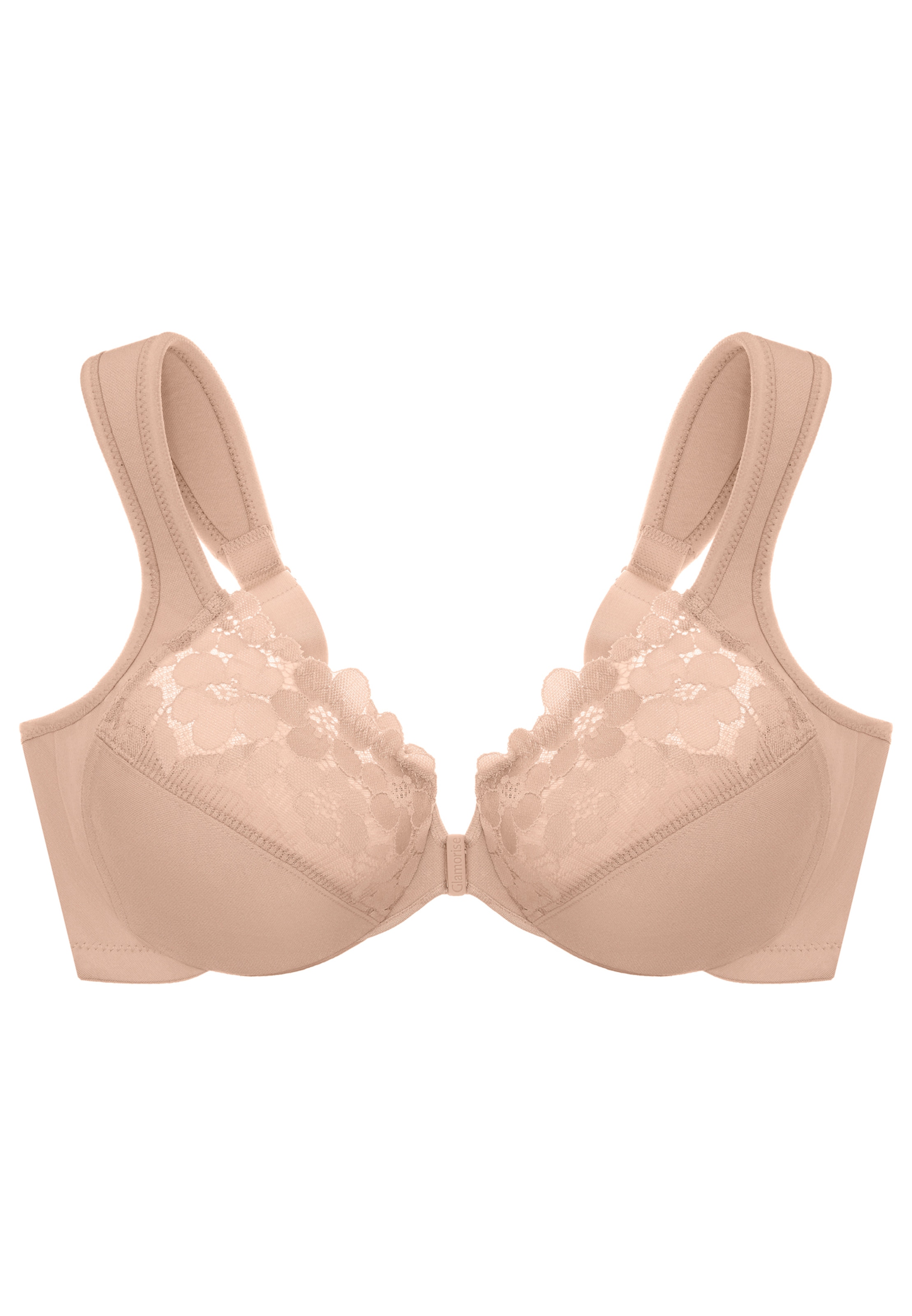 Soutien-gorge minimiseur GLAMORISE en beige : devant