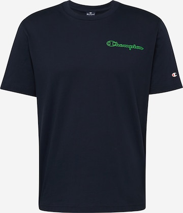 Champion Authentic Athletic Apparel T-Shirt in Blau: predná strana