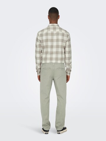 Only & Sons - Regular Calças chino 'EDGE' em verde