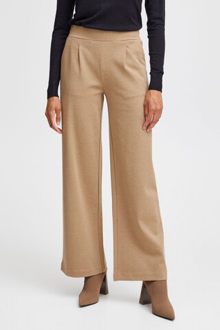 b.young Wide leg Pants ' Rizetta ' in Brown: front