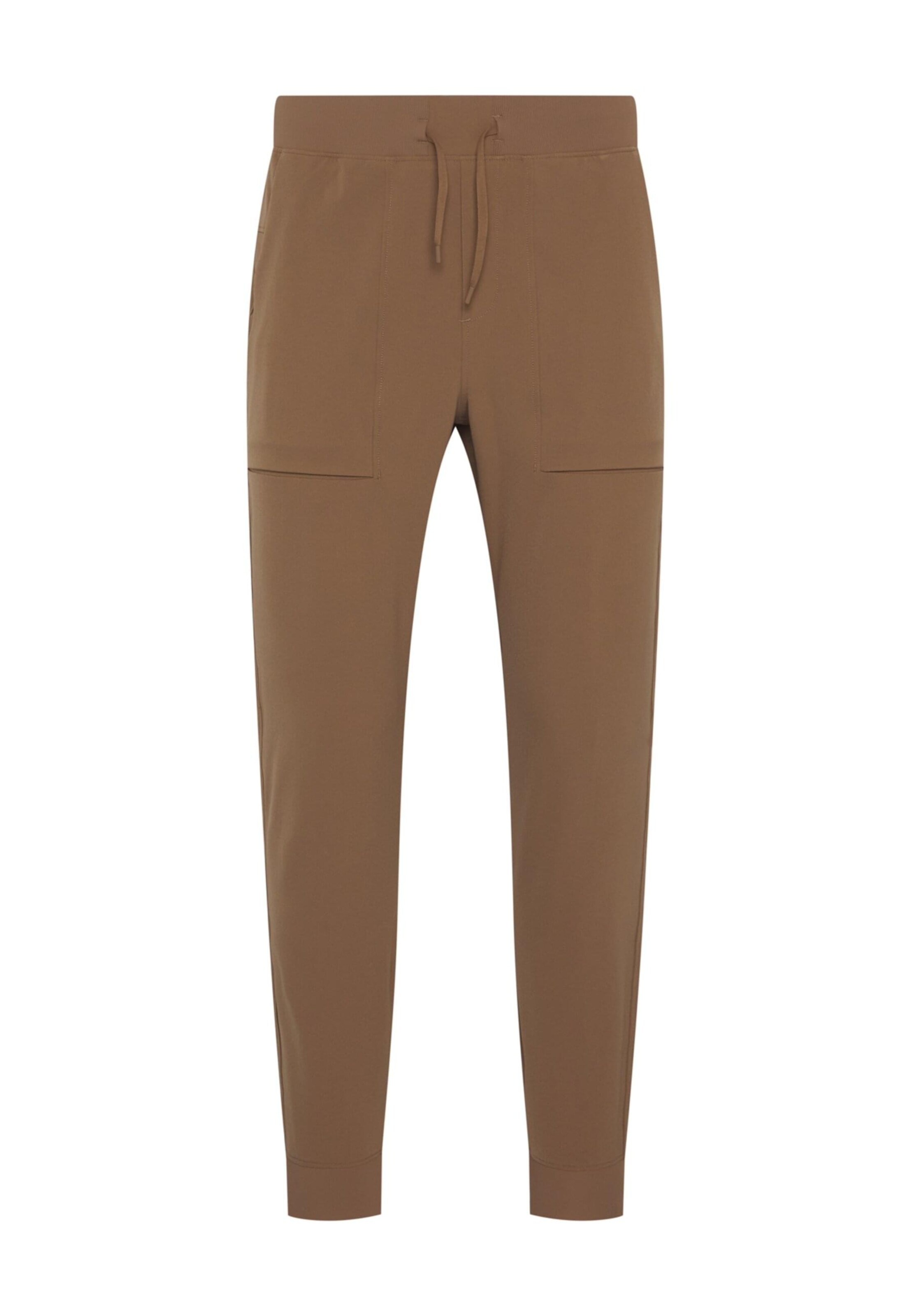 Born Living Yoga Regular Trousers 'Tiber' in Brown: front
