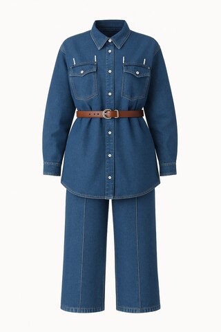 Chemisier MODAMIHRAM en bleu