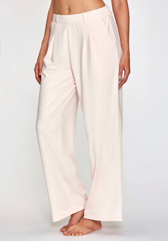 H.I.S Wide leg Pleat-Front Pants in Pink: front