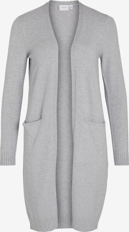 Vila Petite Knit Cardigan 'Ril' in Grey: front