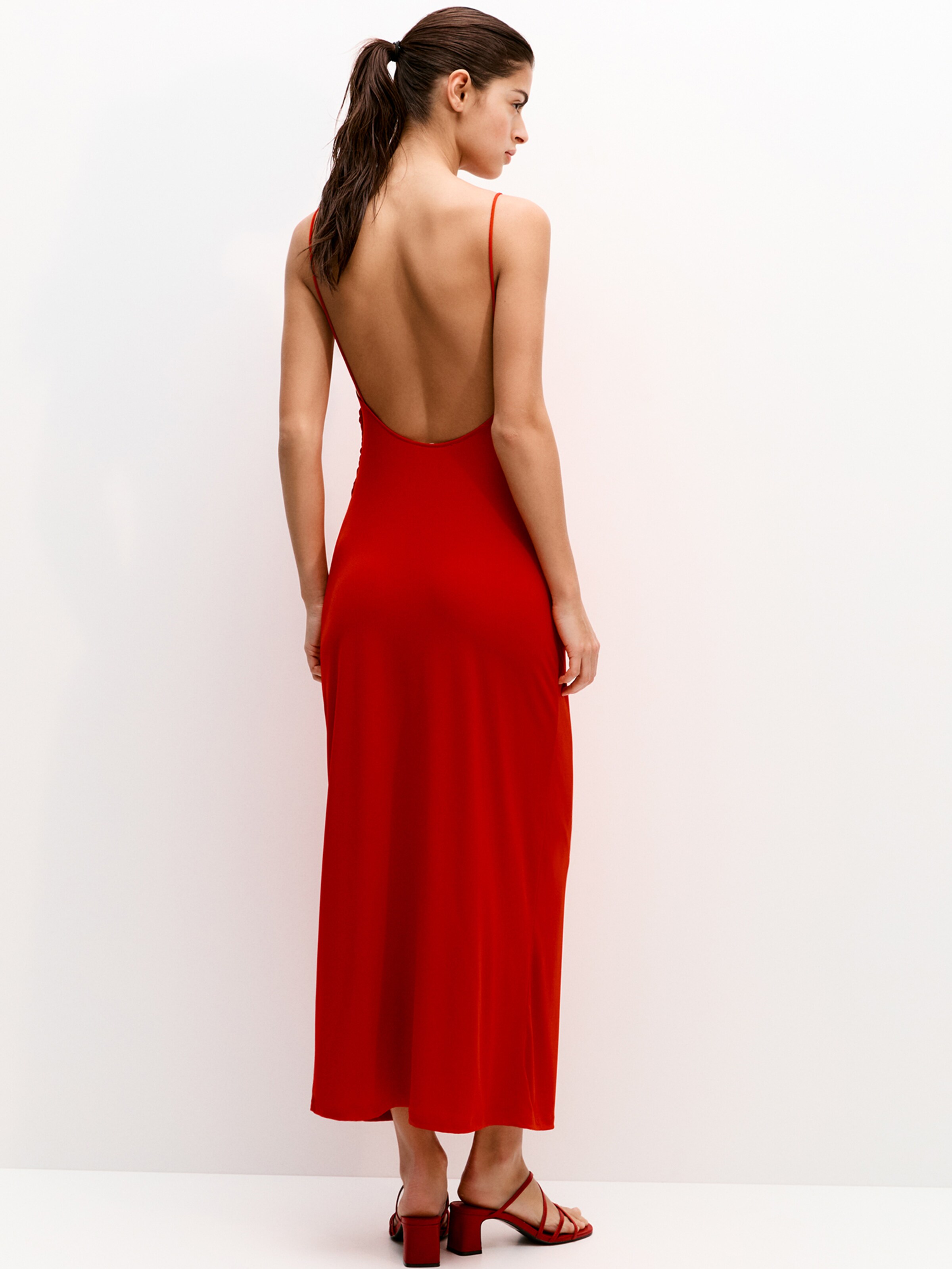 Bloody red cocktail dress best sale