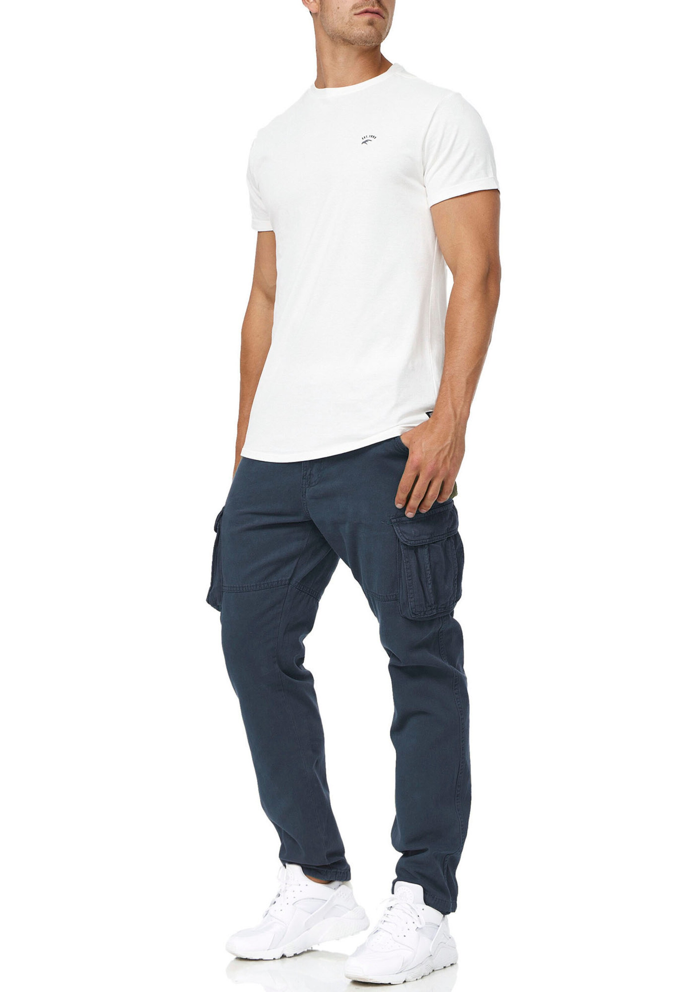 INDICODE JEANS Regular Cargohose in Blau