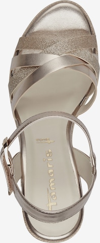 TAMARIS Strap sandal in Gold