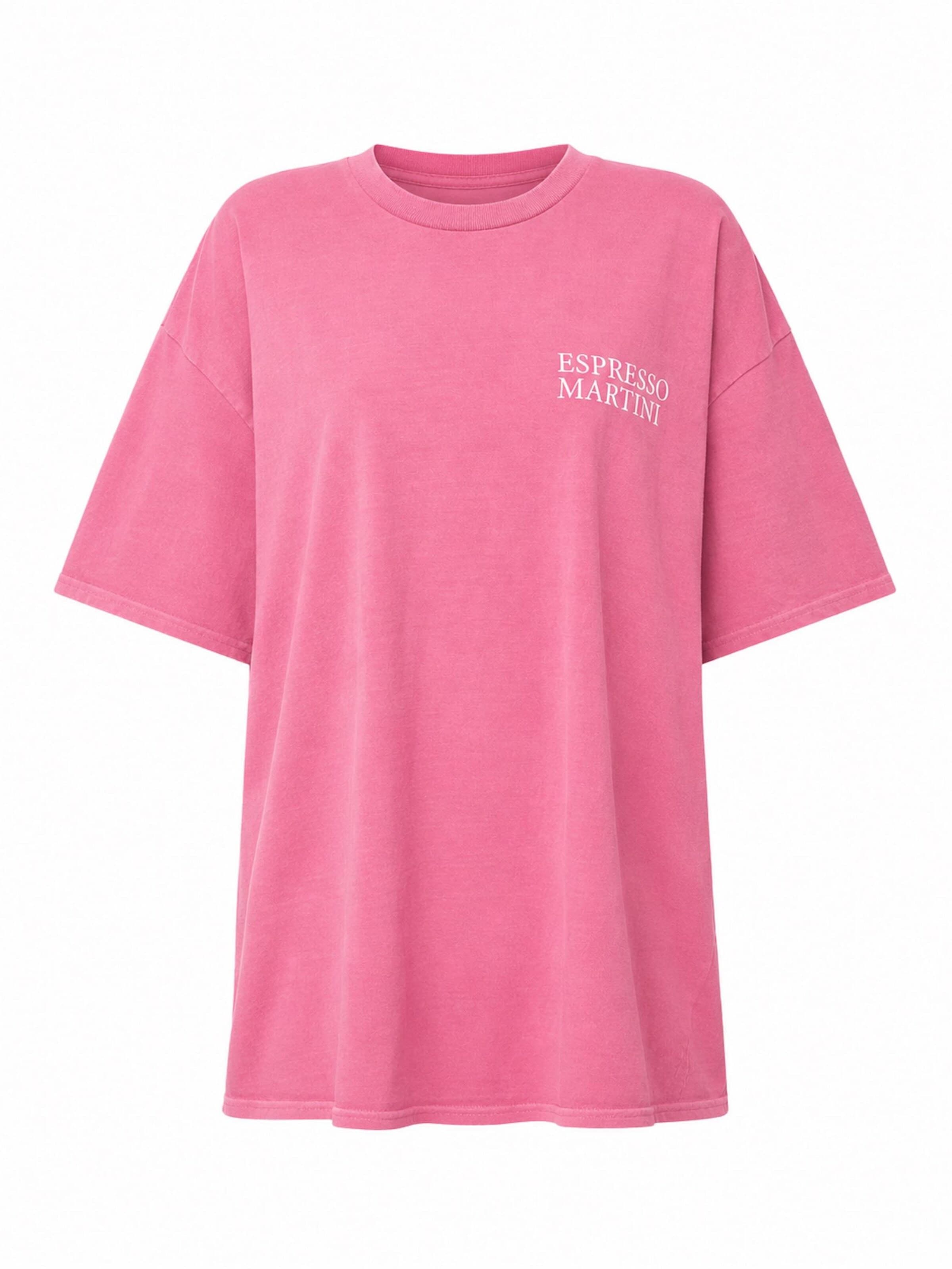 Worldclassca Oversizeshirt 'Espresso Martini'‌‌‌ in Pink: Vorderseite