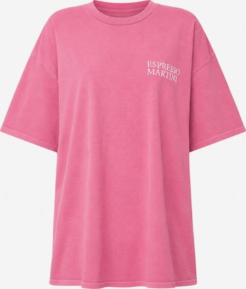 Worldclassca Oversizeshirt 'Espresso Martini' in Pink: Vorderseite
