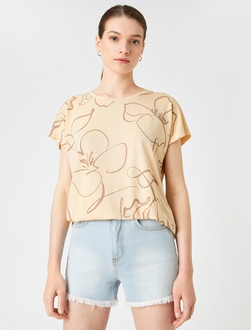 Koton Shirt in Beige: voorkant