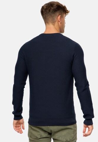 INDICODE JEANS Pullover ' Lourdes ' in Blau