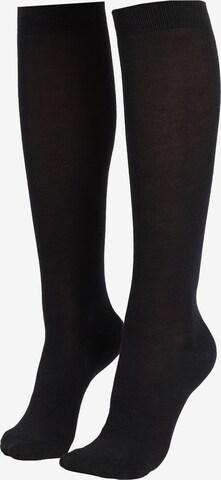 CALZEDONIA Knee High Socks in Blue: front